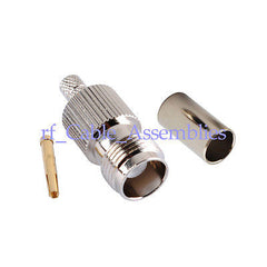 TNC Crimp Jack Female RF connector for LMR195 RG58 for pigtail cable, antennas