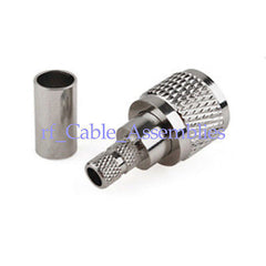 Superbat mini UHF male plug crimp RG58 LMR195 RG142 RF connector