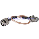 Superbat RP TNC male plug to F-Type female RF connector Pigtail coaxial cable RG316 wifi