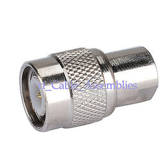 Superbat 10PCS FME male plug to TNC male plug coax RF Adapter connector for wifi antenna