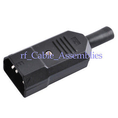 10X IEC C14 Connector Male Kettle Mains Power Inline Plug rewirable NEW HOT SELL