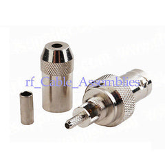 25X BNC female Clamp Jack Solder for LMR100 RG316 RG174/178 cable RF connector