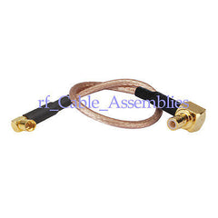 Superbat SMB female to MMCX female right angle crimp RG316 pigtail for wifi wire