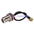 Superbat N-Type female bulkhead to MCX male plug right angle RF pigtail cable RG174 WIFI