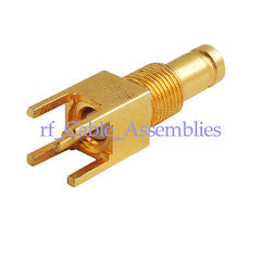 Superbat 1.0/2.3 (CC4/SSA) Connector Jack Straight PCB mount