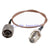 Superbat N male plug to F jack female nut bulkhead crimp RG316 cable pigtail for wireless