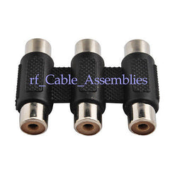 10x 3 RCA AV Audio Video Female to Female Jack Coupler Adapter 3RCA Connector