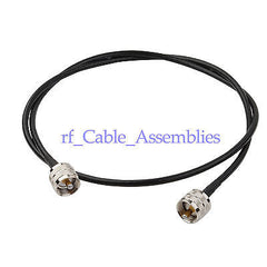 Superbat 3ft KSR195 Antenna Jumper Coax Cable PL-259 UHF male plug Coaxial cable 100cm