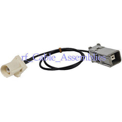 Superbat Fakra B 9001 male to HRS GT5-1S grey jack pigtail for Mercedes Command Alpine
