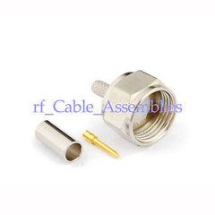 Superbat F Crimp Plug RF connector for LMR100 RG316 RG174