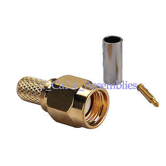 SMA Crimp Plug Connector For LMR195 RG58