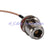 Superbat N Jack female bulkhead to MMCX Jack straight RF pigtail cable RG316 15cm WLAN