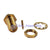 RP-SMA Solder Jack(male pin) bulkhead connector for.086