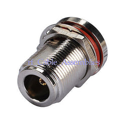 Superbat 10pcs N Solder female bulkhead with O-ring RF Connector for.086  free shipping