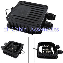 2x PV Solar Junction Box 3 rails terminals Diodes for 120W Crystallin 94*94*29mm