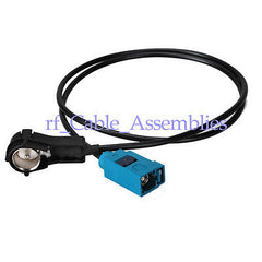Superbat / VW Antenna adapter ISO-FAKRA (MFD 2, Delta) 50 Ohm, M / F cable RG174 60cm