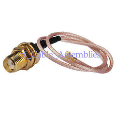 Superbat IPX/u.fl to SMA jack female bulkhead pigtail cable RG178 15cm for wifi Mini-PCI
