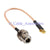 Superbat N Jack Female bulkhead to MMCX Jack female right angle pigtail Coax cable RG316