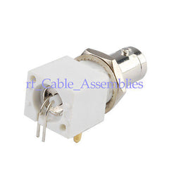 Superbat BNC commercial through hole Jack right angle PCB Mount