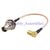 Superbat BNC Jack nut bulkhead to SMB plug right angle RG316