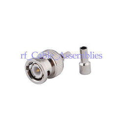 15pcs BNC male straight crimp for RG174 RG316 RG174