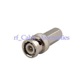 Superbat 10pcs BNC Male Twist-On RG59 LMR240 Connector Adapter CCTV Coax Security Cameras