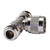 N adapter N Plug to 2 N Jack 3 way long version