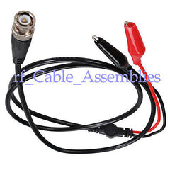 BNC Q9 to dual Alligator clip Oscilloscope test probe 500V 2.5A