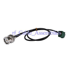 Superbat BNC plug to Fakra Jack  E  right angle pigtail cable RG174 50cm for GPS Car TV1