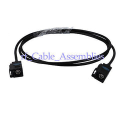 10x Radio extension cable Fakra A black female to jack RF pigtail cable RG174 1M