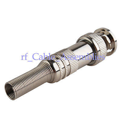 Glarks 15 stuks BNC mannelijke coaxiale connectoren RG59 RG6 coaxiale terminal vergulde schroefadapter voor CCTV thuisbeveiligingscamera RG59 RG6 videotransmissie coaxkabels