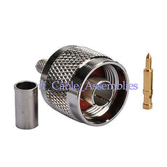 N Crimp Plug RF connector for LMR(KSR)195 RG58 RG142