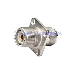 UHF adapter SO239 to SO239 UHF female jack panel mount adapter metric size