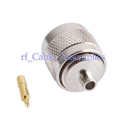 25 PCS N male connector Semi-rigid cable .141'' RG402