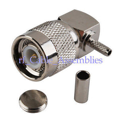 Superbat TNC Crimp Plug Right Angle connector for LMR100 RG316 RG174