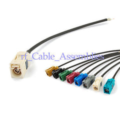 Superbat Radio antenna Extension cable Fakra female  B  pigtail for Radio with phantom su