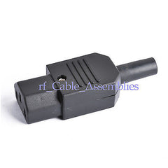 10x IEC C13 Inline-Netzsteckerbuchse, wiederverdrahtbar, 110-250 VAC, bis zu 8 mm Außendurchmesser