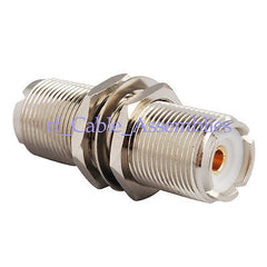 UHF Jack to UHF SO239 female Jack bulkhead straight RF adapter British version