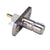 SMB 2 hole panel mount jack plug with short dielectric and solder,Stainless Steel