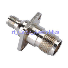 SMA female Jack to TNC Jack female 4 hole Panel Mount straight adapter,18x18mm
