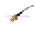 Superbat 10pcs RP SMA female nut to MC-card right angle pigtail cable RG316 for wifi New