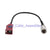 Superbat Antenna Extension cable Fakra Jack female D to MINI UHF pigtail cable for GSM