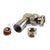 Superbat 10pcs BNC male Plug Right Angle Clamp for LMR195 RG58 RG400 cable RF Connector