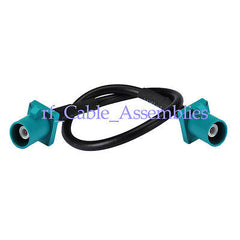 Superbat Antanna Extension Cable Fakra Z plug to male pigtail RG174 for Neutral Coding