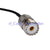 Superbat UHF SO-239 female jack to MC-Card male plug right angle pigtail cable RG174 WLAN