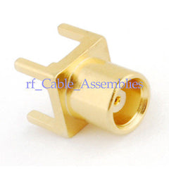 Superbat MCX female jack center solder thru hole PCB mount RF connector
