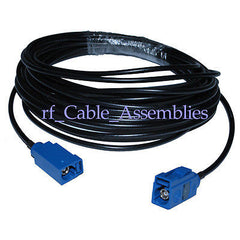 Superbat 10pcs GPS antenna Extension cable Fakra C female to female in blue RG174 100cm