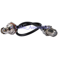 Superbat RP-TNC female to F female RF pigtail Cable for wifi