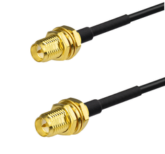 RP SMA female to RP SMA female with RG174 cable 10ft long