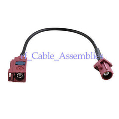 Superbat GSM antenna Extension cable Fakra Jack to Fakra Plug straight pigtail RG174  D